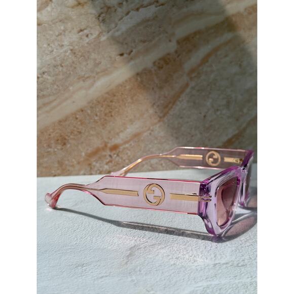 NEW Gucci GG1558SK Transparent Pink Sunglasses main image 8